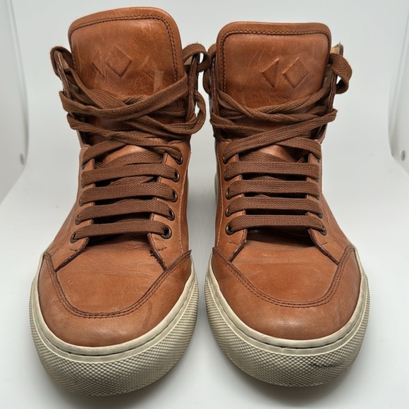 Koio Primo Luna Castagna Hue Brown Men's High-Top Sneakers Shoes Size 38 - Picture 6 of 16